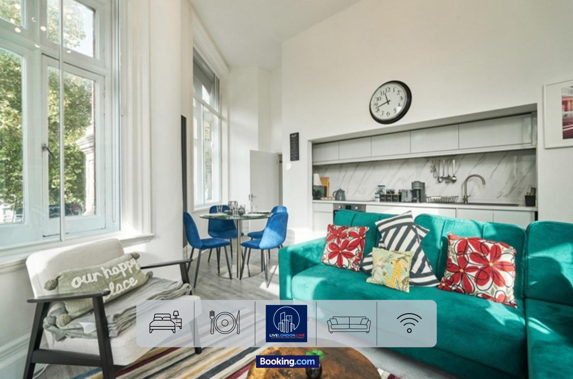 Last-Minute Specials L Sleeps Up To 4 Guests L One-Bedroom Apartment With King Bed And High Ceilings Near Camden By Live London Short Lets & Serviced Accommodation Exterior foto